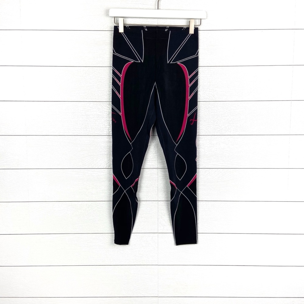 CW-X Compression Running Tights Black Pink